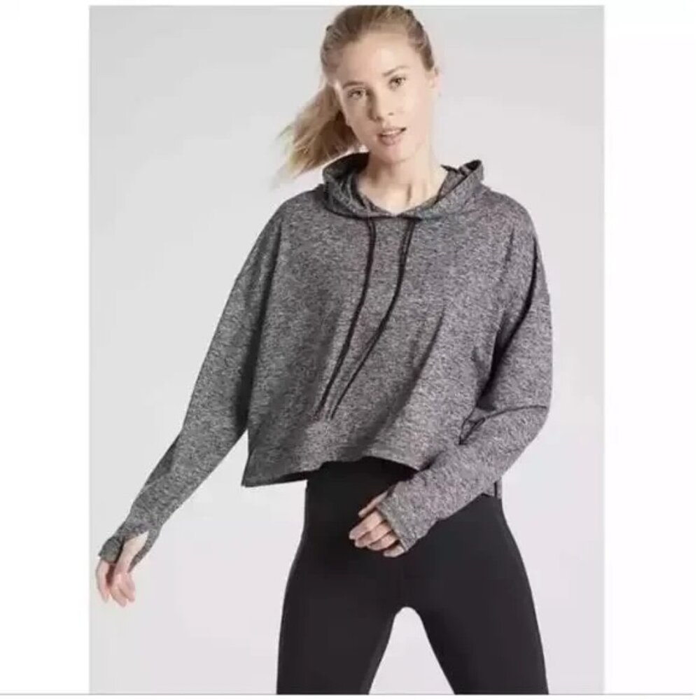 Athleta Uptempo Cropped Hoodie - Size XXS